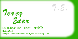 terez eder business card